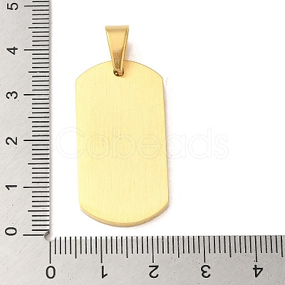 PVD Vacuum Plating 304 Stainless Steel Pendants STAS-C105-06G-1