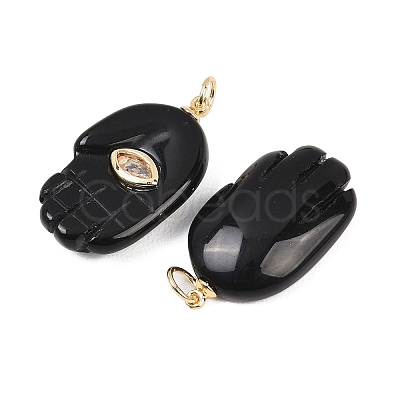 Natural Obsidian Pendants G-Z134-05B-1