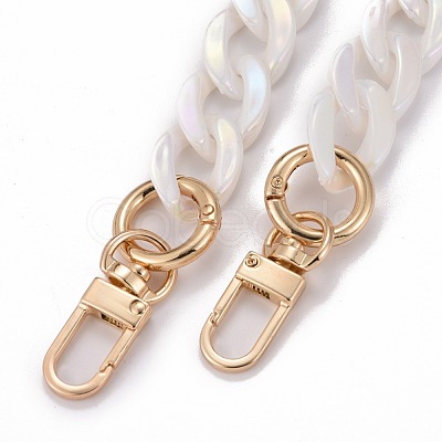 Opaque Acrylic Twist Chains Bag Handles AJEW-BA00077-01-1