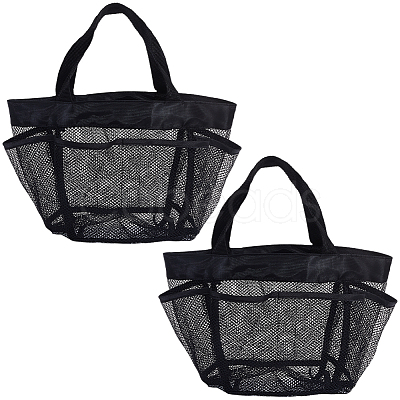 Rectangle Polyester Sandbeach Tote Bags ABAG-WH20014-01-1