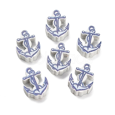Ocean Printed Wood Beads WOOD-D289-03A-1
