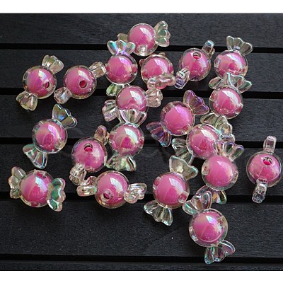 Acrylic Beads MACR-WH0004-07-1