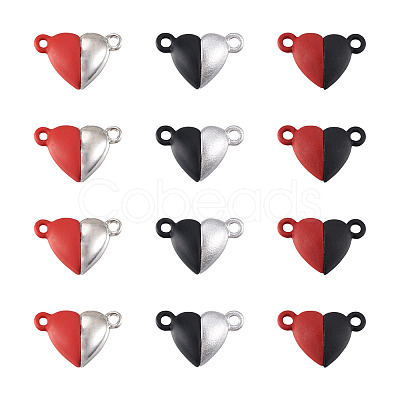 12 Sets 3 Colors Alloy Magnetic Clasps FIND-YS0001-17-1