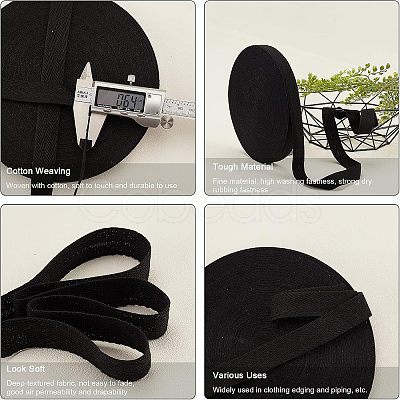 Cotton Cotton Twill Tape Ribbons OCOR-WH0057-30C-02-1