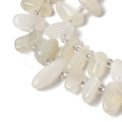 Natural Moonstone Beads Strands G-P604-A27-01-1