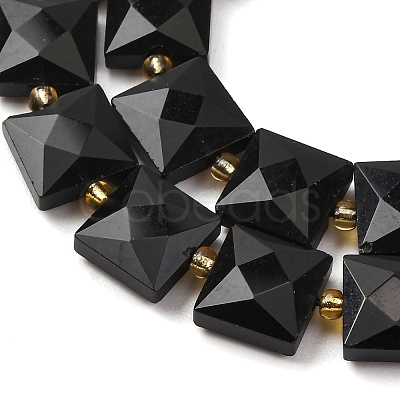 Natural Obsidian Beads Strands G-F839-A33-01-1