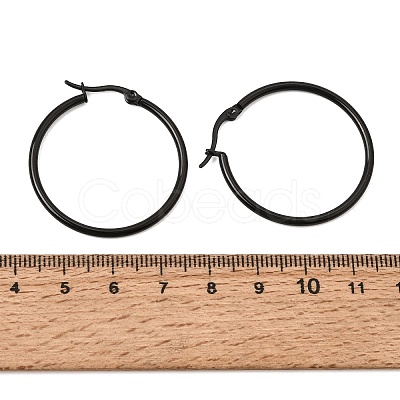 201 Stainless Steel Hoop Earrings SA-CBA4A0D-16EB-B-1