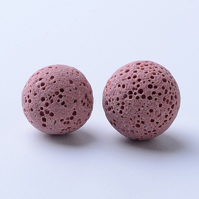 Unwaxed Natural Lava Rock Beads G-F325-8mm-19-1
