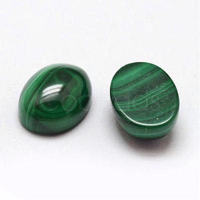 Oval Natural Malachite Cabochons G-O147-03A-1