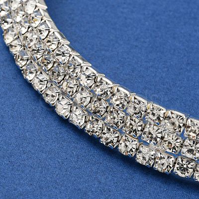 Crystal Rhinestone Choker Necklaces NJEW-L176-02S-1