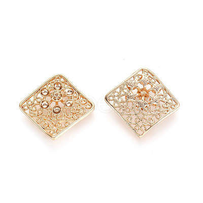 Brass Cabochon Settings KK-G151-55G-1