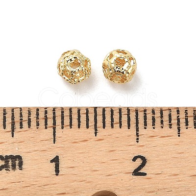 Rack Plating Brass Beads KK-R211-02G-02-1