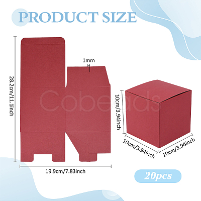 20Pcs Folding Paper Jewelry Packing Boxes CON-PH0003-71B-03-1