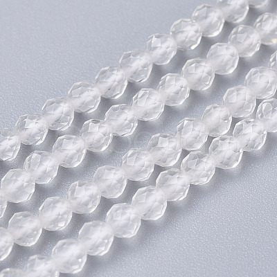 Natural Quartz Crystal Beads Strands LS-G-D166-A-3mm-1