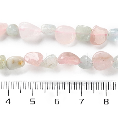 Natural Morganite Beads Strands G-P497-01C-57-1
