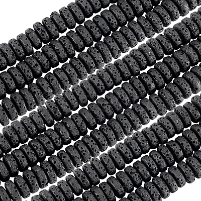 4 Strands Natural Lava Rock Beads Strands G-LT0001-01A-1