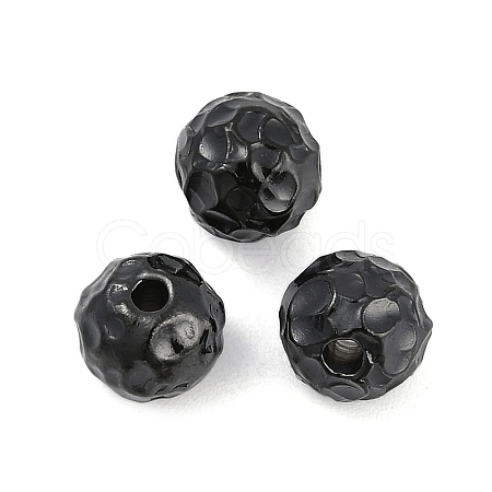 Textured 316 Surgical Stainless Steel Beads STAS-M106-01E-EB-1