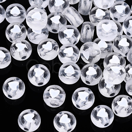Transparent Clear Acrylic Beads TACR-T008-03-1