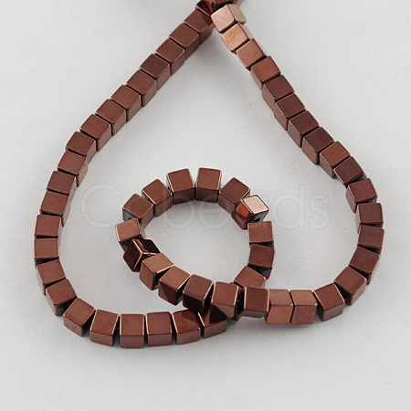Non-magnetic Synthetic Hematite Beads Strands G-Q876-2mm-4-1