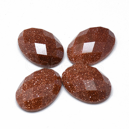 Synthetic Goldstone Cabochons G-T073-16L-1