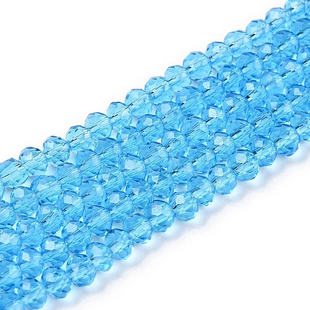 Glass Beads Strands EGLA-A044-T4mm-D08-1