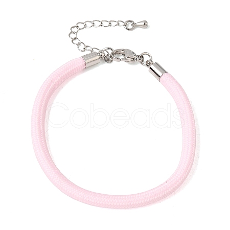 Braided Round Polyester Cord Bracelet Makings FB-CBAEDA0-01P-28-1
