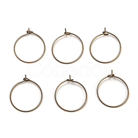 Brass Wine Glass Charm Rings LS-EC067-2AB-NF-1