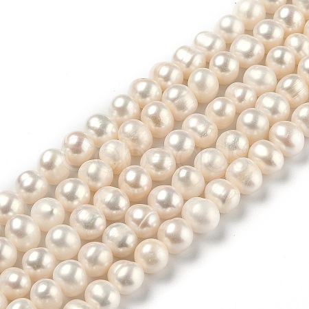 Natural Cultured Freshwater Pearl Beads Strands PEAR-L033-24-01-1