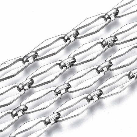 Tarnish Resistant 304 Stainless Steel Link Chains CHS-T003-10P-NF-1