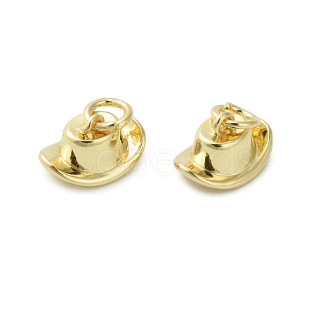 Brass Micro Pave Cubic Zirconia Pendants KK-D384-05G-02-1