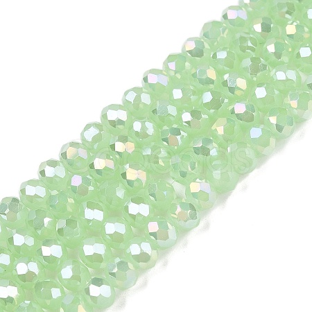 Electroplate Glass Beads Strands EGLA-A044-J4mm-B08-1