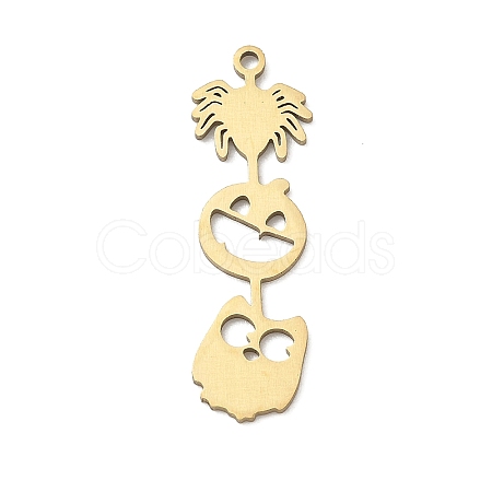 Halloween 201 Stainless Steel Pendants SA-CBA6FBD-21G-1