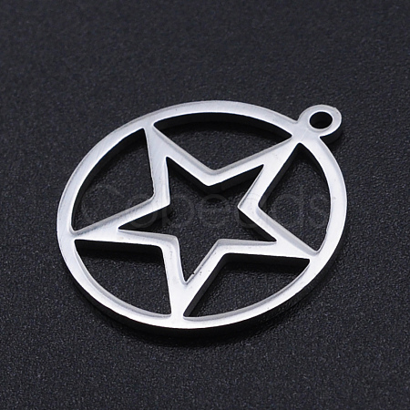 Non-Tarnish 201 Stainless Steel Laser Cut Pendants STAS-S105-T970-1-1