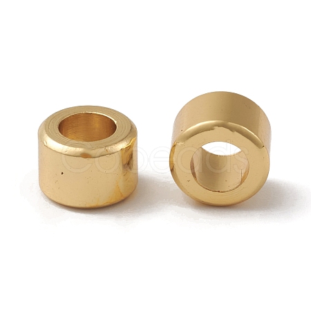 Rack Plating Brass European Beads KK-G452-37G-1
