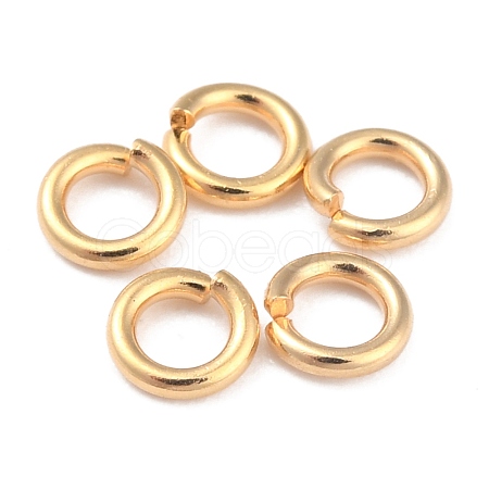 Rack PlatingBrass Open Jump Rings KK-O139-18I-G-1