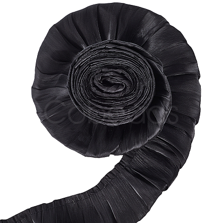 5M Double Layer Polyester Pleated Lace Ribbon OCOR-CY0001-41A-1