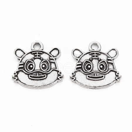 Tibetan Style Alloy Pendant Enamel Settings TIBEP-N010-018AS-RS-1