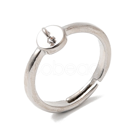 Brass Adjustable Finger Ring Setting KK-P343-02P-1