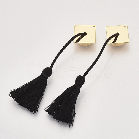 Polyester Tassel Big Pendants X-KK-T048-062G-NF-1
