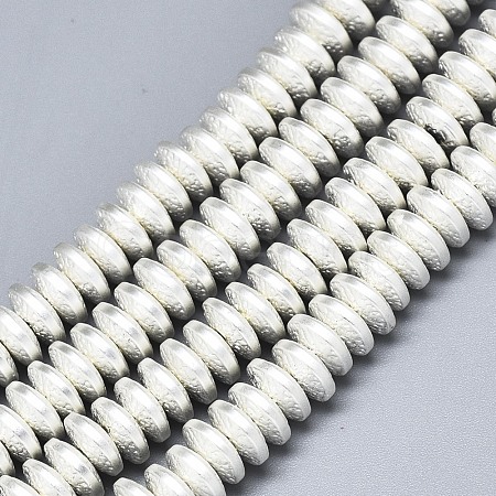 Electroplate Non-magnetic Synthetic Hematite Beads Strands G-S372-001-02S-1