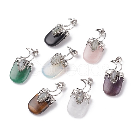 Natural & Synthetic Mixed Stone Pendants G-F639-09-P-1