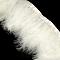 Fashion Feather Cloth Strand Costume Accessories, White, 120~190x28~56mm, about 2m/bag