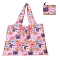 Foldable Oxford Cloth Grocery Bags, Reusable Waterproof Shopping Tote Bags, with Pouch and Bag Handle, Cat Shape, 68x58cm