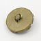 Brass Pendant Cabochon Settings for Glass Globe, Nickel Free, Flat Round, Antique Bronze, Tray: 15mm, 17x4mm, Hole: 2mm