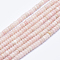 Natural Pink Opal Beads Strands, Rondelle, 6~6.5x3~4mm, Hole: 1mm, about 105pcs/strand, 15.7 inch(40cm)