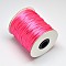 Nylon Cord, Satin Rattail Cord, for Beading Jewelry Making, Chinese Knotting, Fuchsia, 2mm, about 50yards/roll(150 feet/roll)