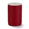 Round Waxed Polyester Thread String, Micro Macrame Cord, Twisted Cord, for Leather Sewing Stitching, Red, 0.3~0.4mm, about 174.98 Yards(160m)/Roll