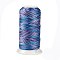 Segment Dyed Round Polyester Sewing Thread, for Hand & Machine Sewing, Tassel Embroidery, Royal Blue, 12-Ply, 0.8mm, about 300m/roll