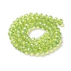 Baking Paint Transparent Glass Beads Strands DGLA-A034-J8MM-D07-2