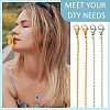 20Pcs 2 Colors 304 Stainless Steel Cable Chain Necklaces Set MAK-NB0001-23-6